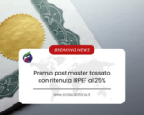 Premio post master tassato con ritenuta IRPEF al 25%