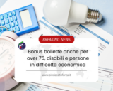 Bonus bollette anche per over 75, disabili e persone in difficolta economica